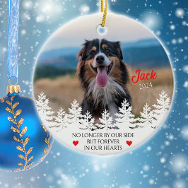 Personalisierte Weihnachtsfeier für Hunde Keramik Ornament