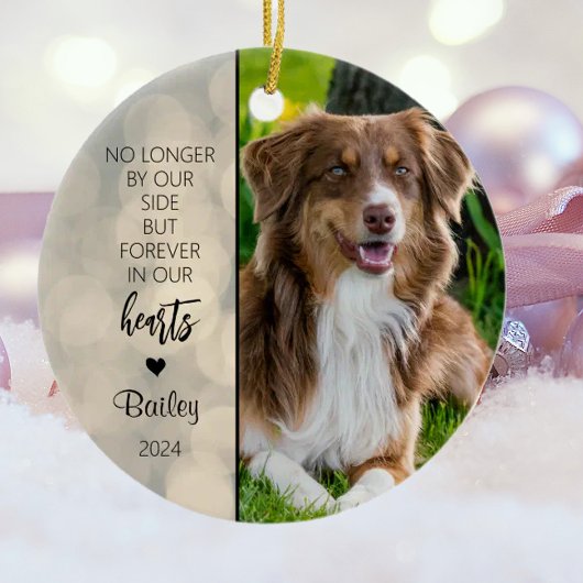 Personalisierte Weihnachtsfeier für Hunde Keramik Ornament
