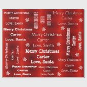 Personalisierte Weihnachtsfeier Geschenkpapier (Flach)