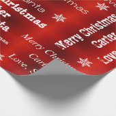 Personalisierte Weihnachtsfeier Geschenkpapier (Ecke)