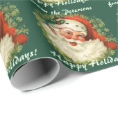 Personalisierte Weihnachtsfeier Geschenkpapier (Rolleneckpunkt)