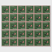 Personalisierte Weihnachtsfeier Geschenkpapier (Flach)