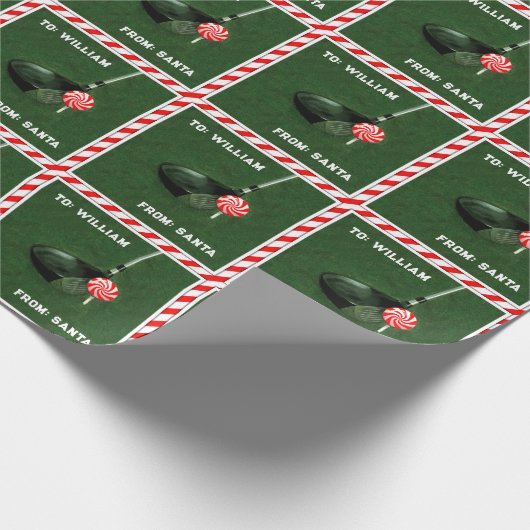 Personalisierte Weihnachtsfeier Geschenkpapier (Ecke)