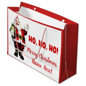 Personalisierte Weihnachtsfeier Große Geschenktüte (Vorderseite Schrägansicht)
