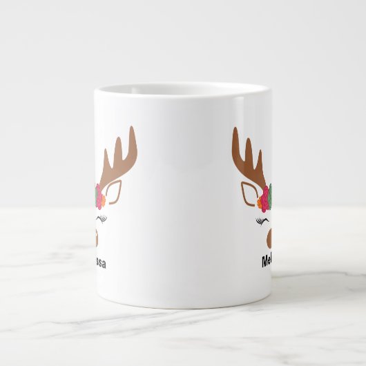 Personalisierte Weihnachtsfeier Jumbo-Tasse (Vorderseite)