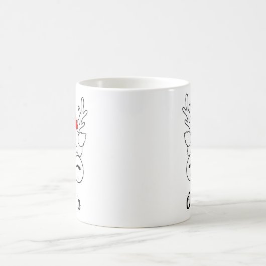 Personalisierte Weihnachtsfeier Kaffeetasse (Mittel)