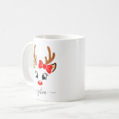 Personalisierte Weihnachtsfeier Kaffeetasse (Vorderseite Links)