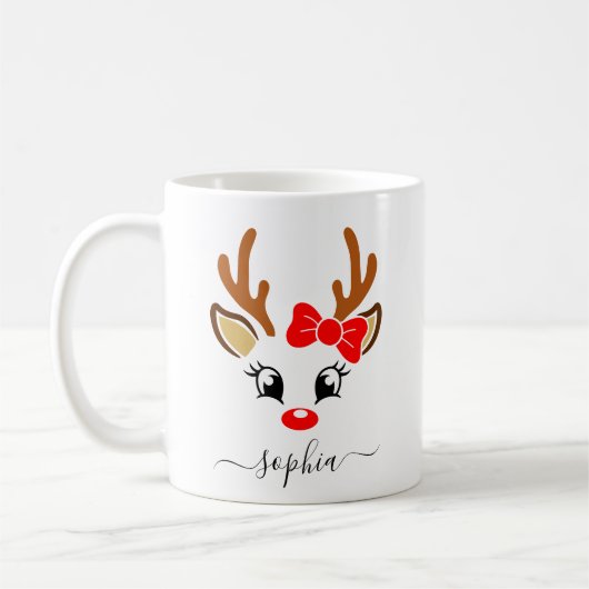 Personalisierte Weihnachtsfeier Kaffeetasse (Links)