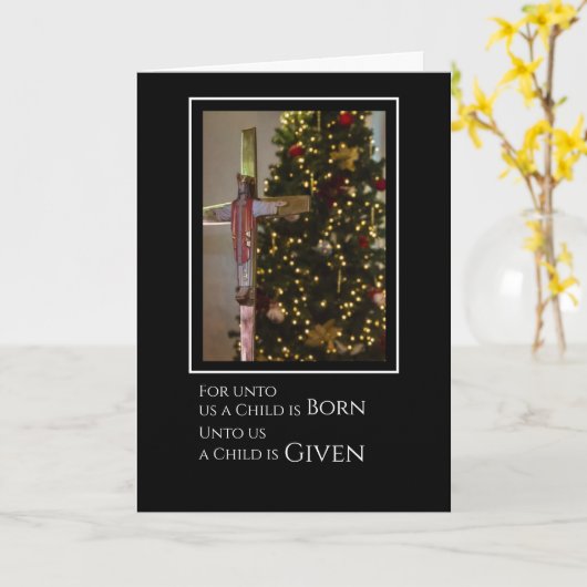 Personalisierte Weihnachtsfeier Karte (Gelbe Blume)