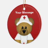 Personalisierte Weihnachtsfeier Keramik Ornament (Links)