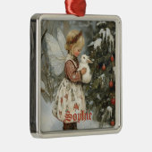 Personalisierte Weihnachtsfeier mit Bunny Ornament Aus Metall (Rechts)