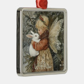 Personalisierte Weihnachtsfeier mit Bunny Ornament Aus Metall (Rechts)