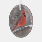 Personalisierte Weihnachtsfeier Ornament Aus Glas (Vorderseite links)