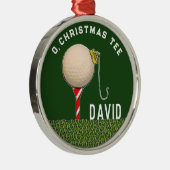 Personalisierte Weihnachtsfeier Ornament Aus Metall (Rechts)