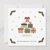 Personalisierte Weihnachtsfeier Party Einladung (Rückseite)