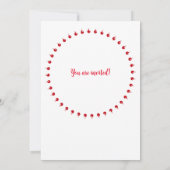 Personalisierte Weihnachtsfeier Party Einladung Sa (Rückseite)