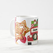 Personalisierte Weihnachtsfeier Tasse (Vorderseite Links)