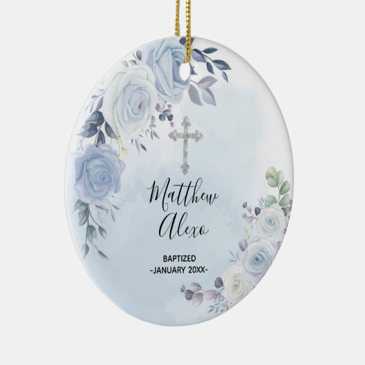 Personalisierte Weihnachtsfeier Taufe Keramik Orna Keramik Ornament (Rechts)