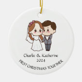 Personalisierte Weihnachtsfeierlichkeiten mit Orna Keramik Ornament (Vorne)