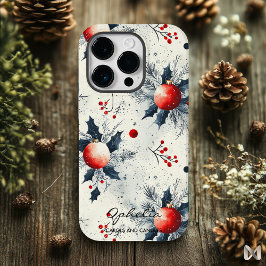 Personalisierte Weihnachtsfeiern und Ornamente Wei Case-Mate iPhone 14 Pro Hülle