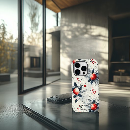 Personalisierte Weihnachtsfeiern und Ornamente Wei Case-Mate iPhone Hülle