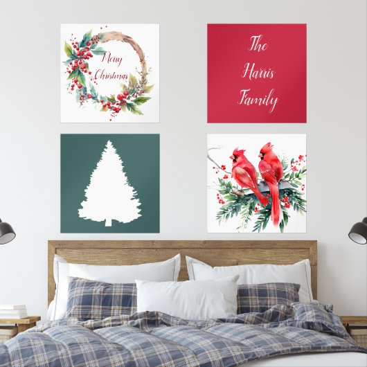 Personalisierte Weihnachtsfeiertage Bilderwand Sets (Schlafzimmer)