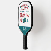 Personalisierte Weihnachtsfeiertage Familiensport Pickleball Schläger (Links)