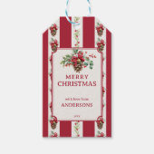 Personalisierte Weihnachtsfeiertage Geschenkanhänger (Vorderseite)