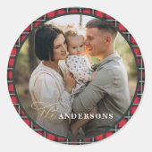 Personalisierte Weihnachtsfeiertage in Rotterdam Runder Aufkleber (Vorderseite)