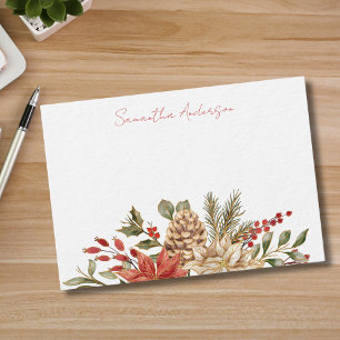 Personalisierte Weihnachtsfeiertage Mitteilungskarte