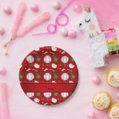 Personalisierte Weihnachtsfeiertage Pappteller (Party)
