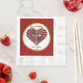 Personalisierte Weihnachtsfeiertage Serviette (Beispiel)