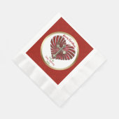 Personalisierte Weihnachtsfeiertage Serviette (Ecke)