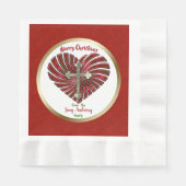 Personalisierte Weihnachtsfeiertage Serviette (Vorderseite)