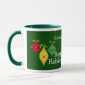 Personalisierte Weihnachtsfeiertags-Foto-Tasse Tasse (Links)