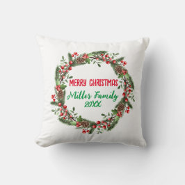 Personalisierte Weihnachtsferien Kissen