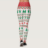 Personalisierte Weihnachtsfeste Leggings (Rückseite)