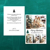 Personalisierte Weihnachtsfotocollage Feiertagskarte