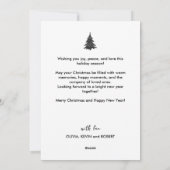 Personalisierte Weihnachtsfotocollage Feiertagskarte (Rückseite)