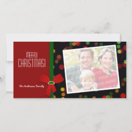 Personalisierte Weihnachtsfotokarte Feiertagskarte