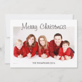 Personalisierte Weihnachtsfotokarten Feiertagskarte (Vorderseite)