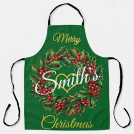 Personalisierte Weihnachtsgarten Schürze