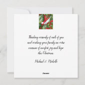 Personalisierte Weihnachtsgeburten - Flat Holiday Feiertagskarte (Rückseite)