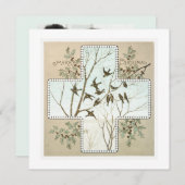 Personalisierte Weihnachtsgeburten Vintagen Feiertagskarte (Vorne/Hinten)