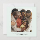 Personalisierte Weihnachtsgeburten Vintagen Feiertagskarte (Rückseite)