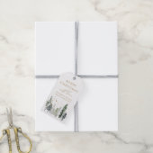 Personalisierte Weihnachtsgeschenkanhänger Fichten Geschenkanhänger (Mit Garn)