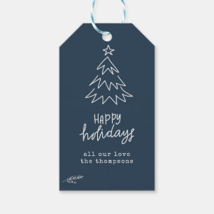 Personalisierte Weihnachtsgeschenkanhänger Geschenkanhänger