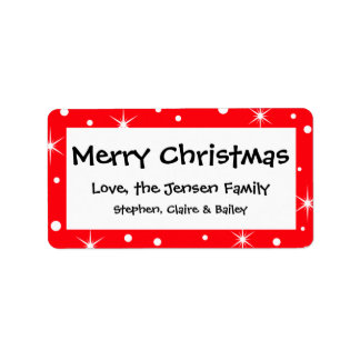 Personalisierte Weihnachtsgeschenke Aufkleber Adressaufkleber