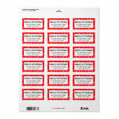 Personalisierte Weihnachtsgeschenke Aufkleber Adressaufkleber (Vorne)