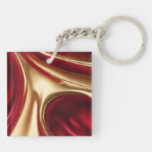 Personalisierte Weihnachtsgeschenke für ihre Rot-  Schlüsselanhänger (Rückseite)